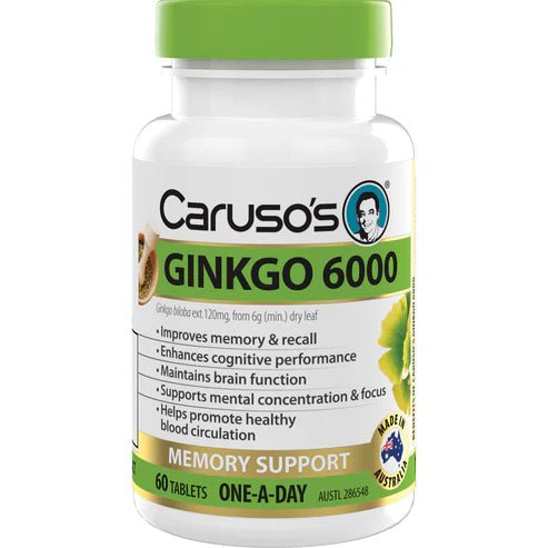 Caruso's Ginkgo 6000 - 60 Tablets
