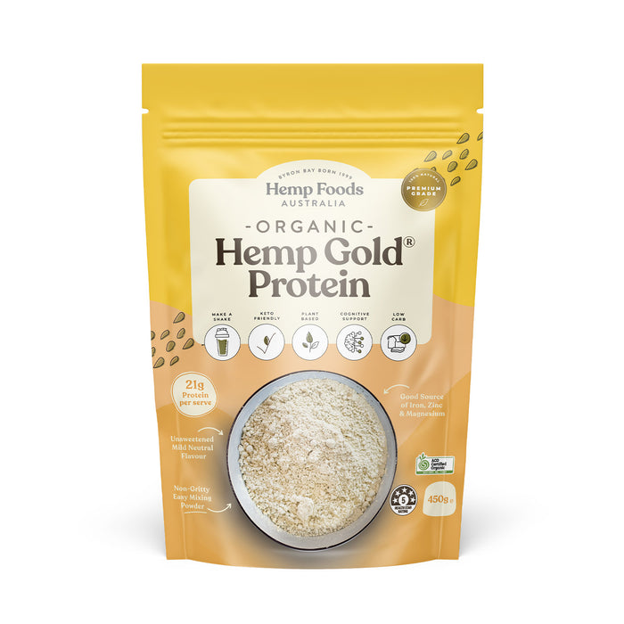 Hemp Foods Australia Organic Hemp Gold® Protein 450g