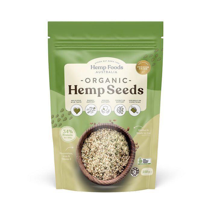Hemp Foods Australia Organic Hulled Hemp Seeds 250g