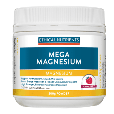 Ethical Nutrients Mega Magnesium Raspberry 200g Powder