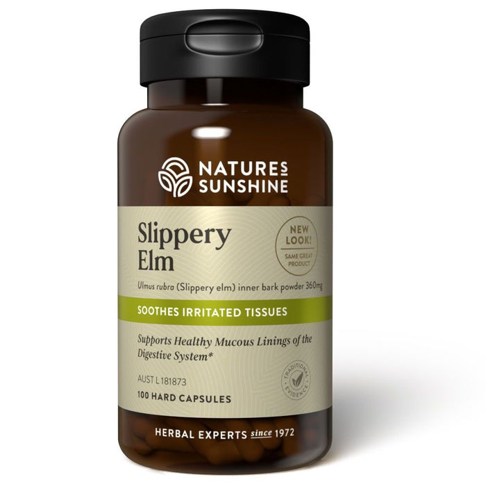 Nature's Sunshine Slippery Elm - 100 Capsules