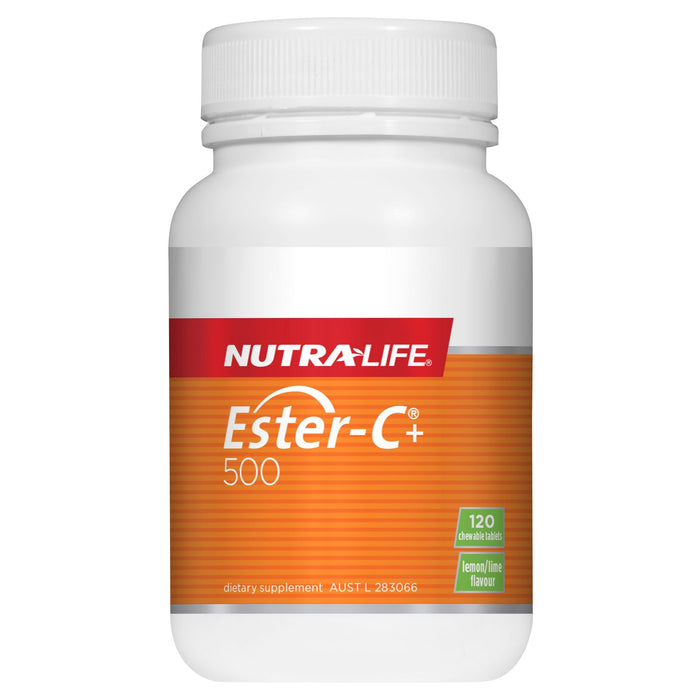 NUTRA-LIFE ESTER-C +500 120 CHEW TABS
