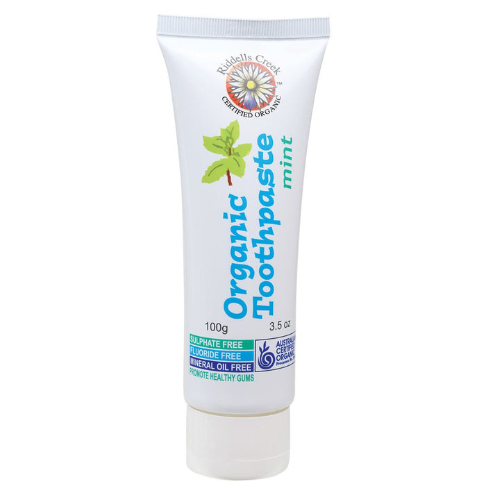 Riddells Creek Natural Organic Toothpaste Mint 100g