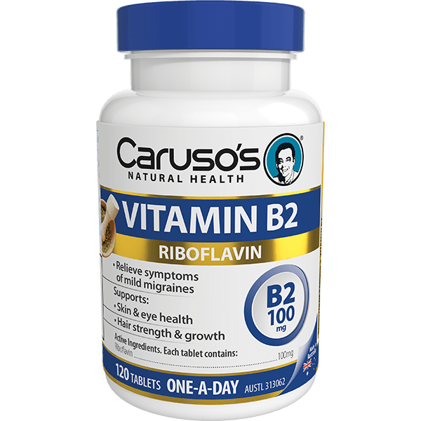 Caruso's Vitamin B2 Riboflavin 100mg - 120 Tablets