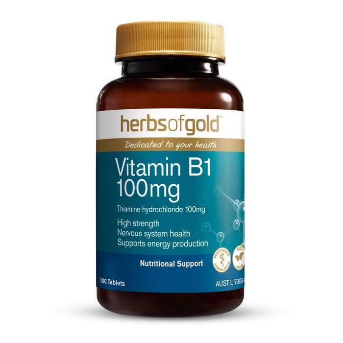 HERBS OF GOLD VITAMIN B1 100MG 100T