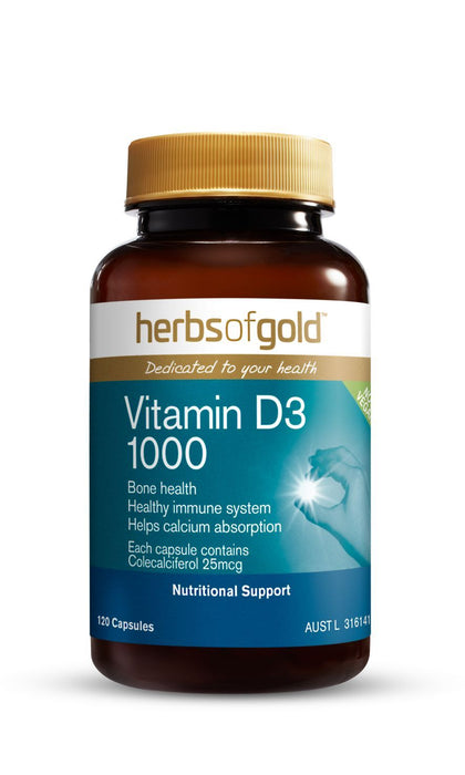 HERBS OF GOLD VITAMIN D3 VEGAN 120C