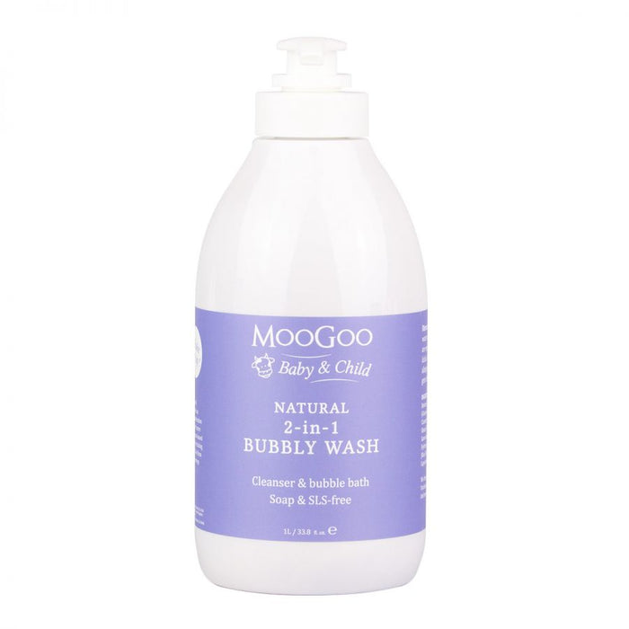 MooGoo Natural Mini Moo Bubbly Wash 1L