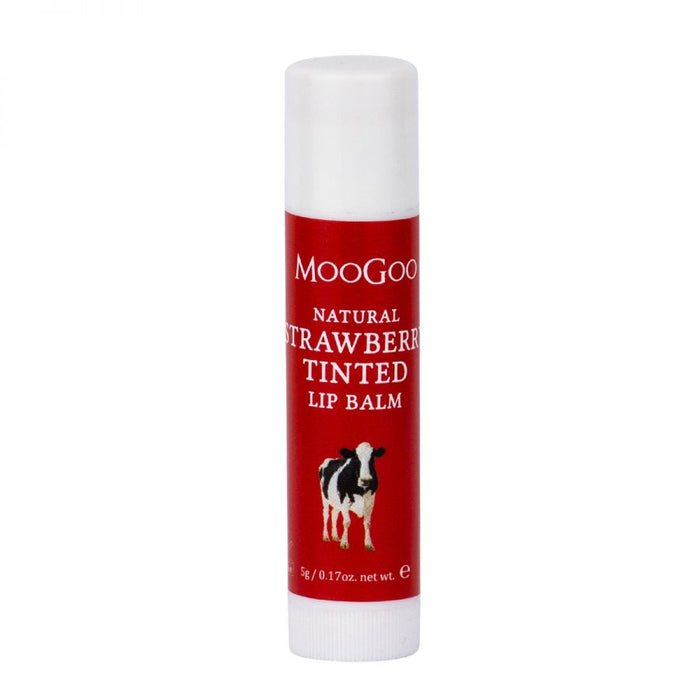 MooGoo Natural Lip Balm Strawberry Tinted
