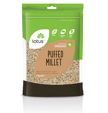 Lotus Millet Puffed Organic 175g