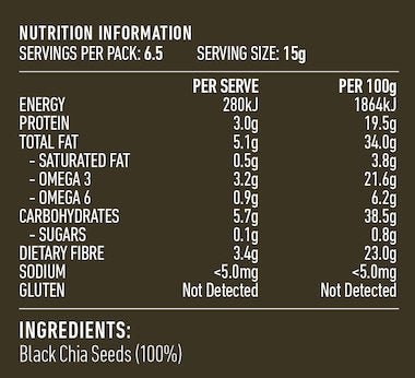 Lotus Chia Seeds Black 500g