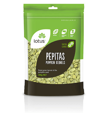 Lotus Pumpkin Kernels (Pepitas) 250g