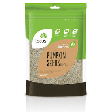 Lotus Pumpkin Kernels (Pepitas) Organic 500g