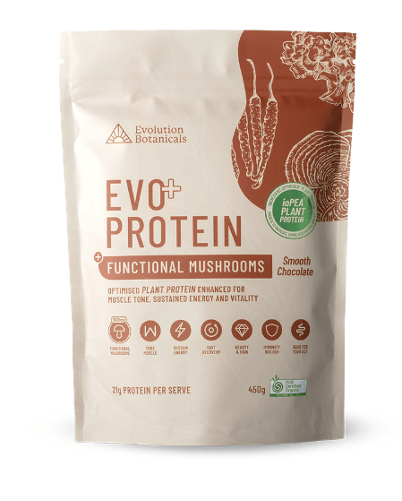 Evolution Botanicals Evo Protein + Mushrooms | Smooth Chocolate