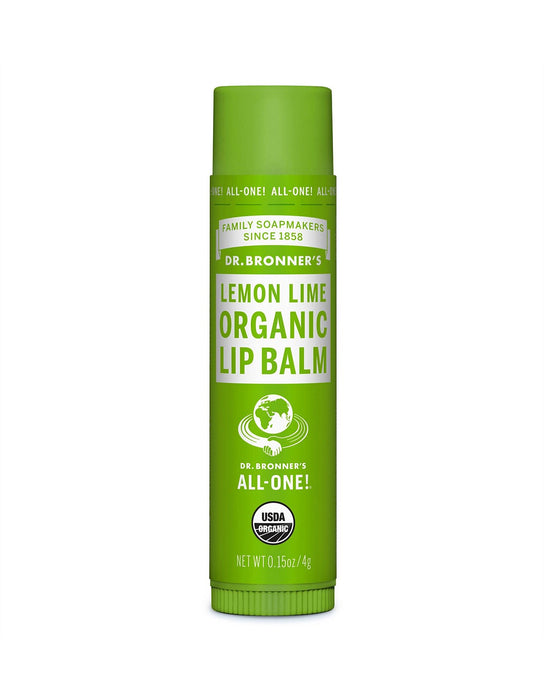 Dr Bronner's Lip Balm Organic Lemon Lime 4g