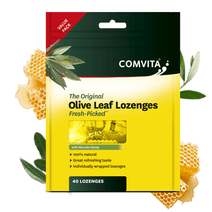 Comita Olive Leaf Extract with Manuka Honey - 40 Lozenges
