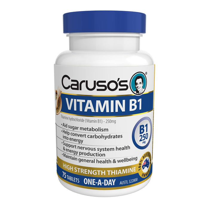 Caruso's Vitamin B1 Thiamine 250mg - 75 tablets