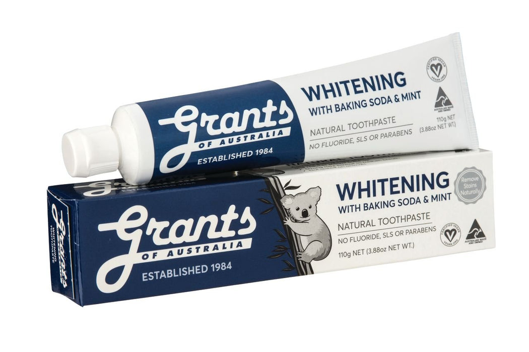 Grants Australian Whitening Toothpaste Fluoride Free
