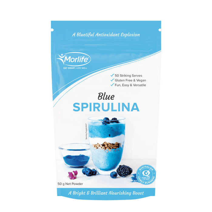 MORLIFE - BLUE SPIRULINA POWDER 50G