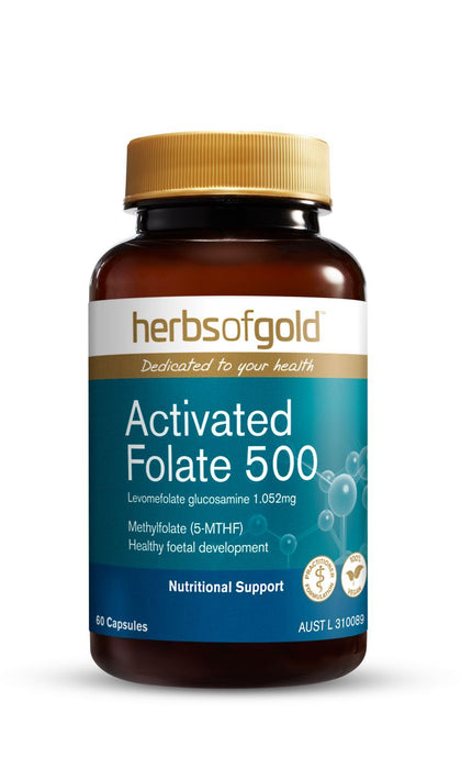 HERBS OF GOLD ACTIVATED FOLATE 500 60C
