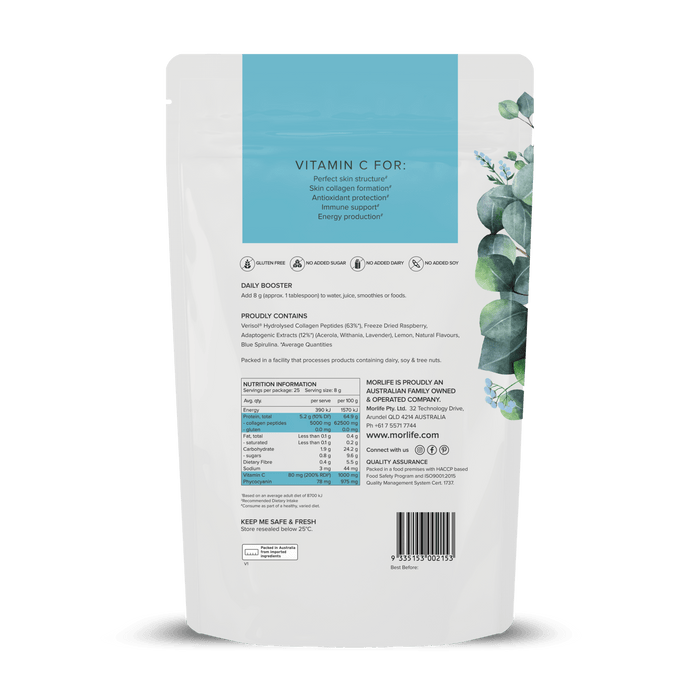 MORLIFE - BEAUTY WATER CALM BERRY 200G