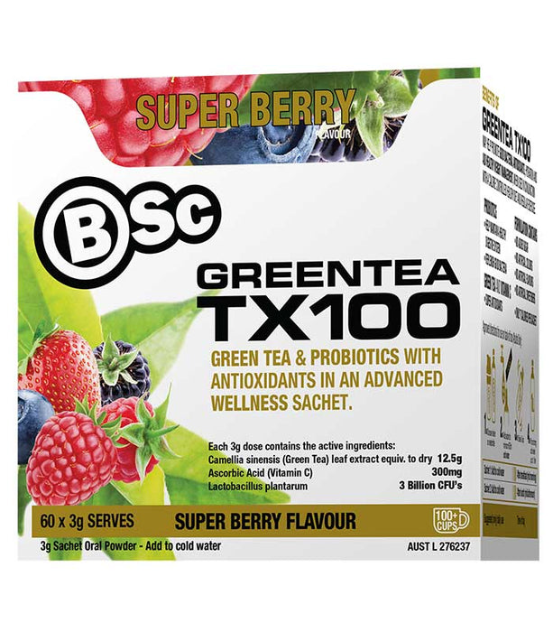 Body Science Green Tea TX100 Super Berry 60 Sachets