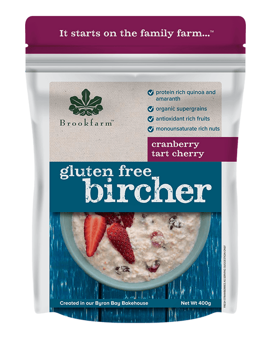 Brookfarm Gluten Free Bircher with Cranberry & Tart Cherry 400g