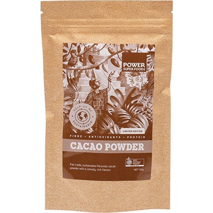 Power Super Foods Raw Organic Cacao Powder 125g