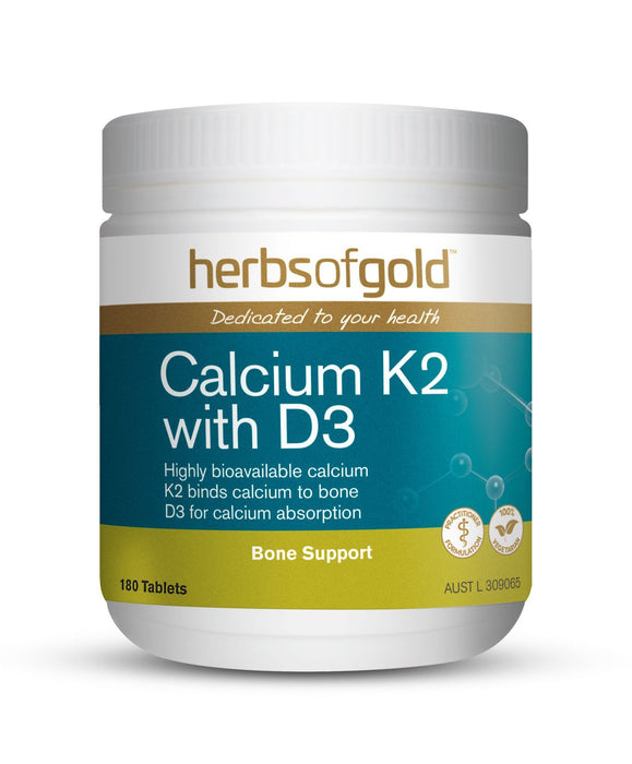 HERBS OF GOLD CALCIUM K2 WITH D3 180T