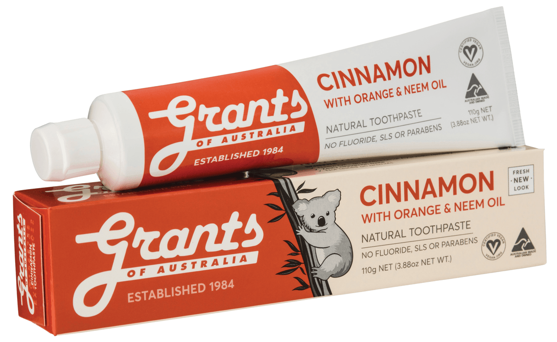 Grants Australian Cinnamon Toothpaste Fluoride Free