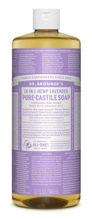 Dr Bronner's 18-In-1 Hemp Lavender Pure Castile Soap 946ml