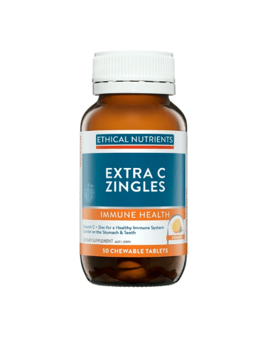 Ethical Nutrients Extra C Zingles Orange with vitamin C + Zinc 50t
