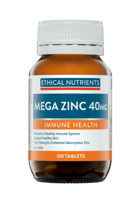 Ethical Nutrients Mega Zinc 40mg Tablets