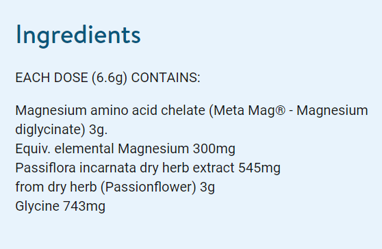 Ethical Nutrients Mega Magnesium Night Mango Passion 126g Powder