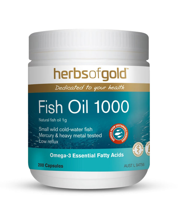 HERBS OF GOLD FISH OIL 1000 200C