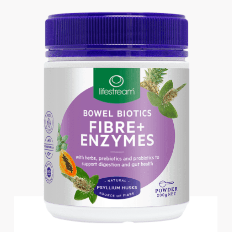 Lifestream Bowel Biotics Fibre + Enzymes 200g