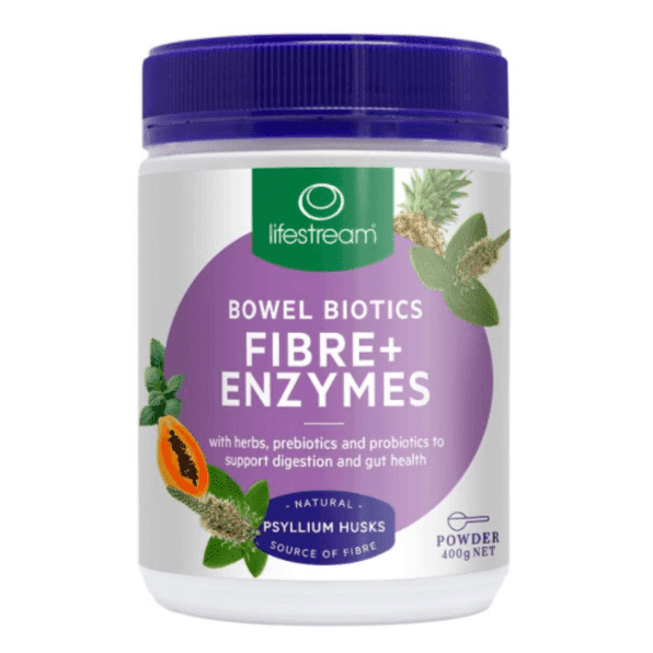 Lifestream Bowel Biotics Fibre + Enzymes 400g
