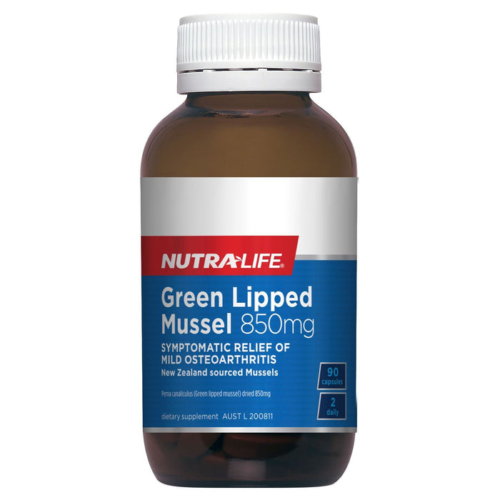 NUTRA-LIFE GREEN LIPPED MUSSEL 850MG 90C
