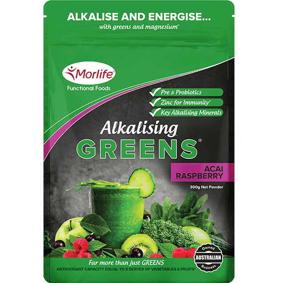 Morlife - Alkalising Greens Acai Raspberry 300g