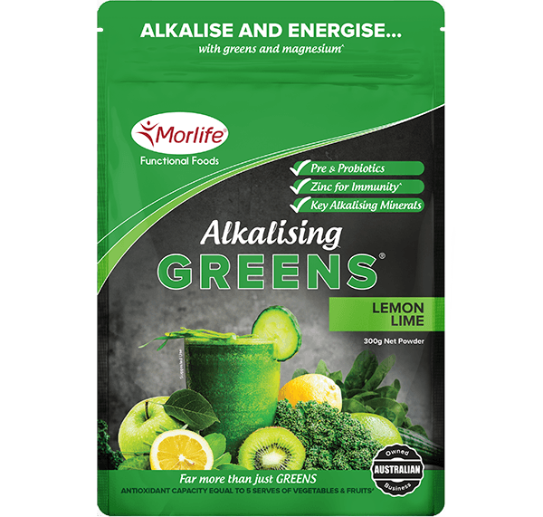 Morlife - Alkalising Greens Lemon Lime 300g