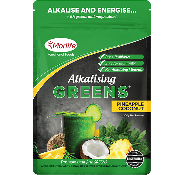 Morlife - Alkalising Greens Pineapple Coconut 300g