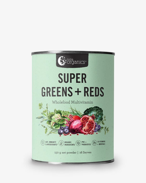 Nutra Organics - Super Greens + Reds 150g