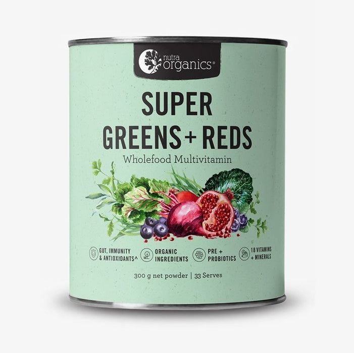 Nutra Organics - Super Greens + Reds 300g