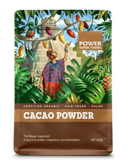 Power Super Foods Raw Organic Cacao Powder 500g