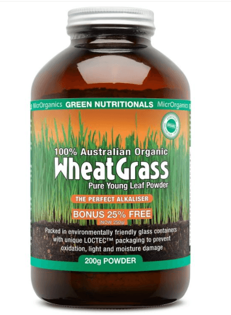 MicrOrganics 100% Australian Organic Wheat Grass Powder 200g