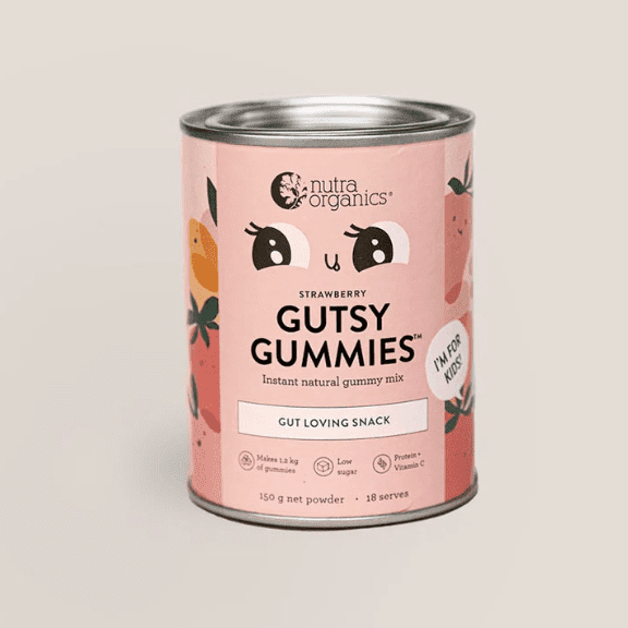 Nutra Organics Gutsy Gummies - Strawberry