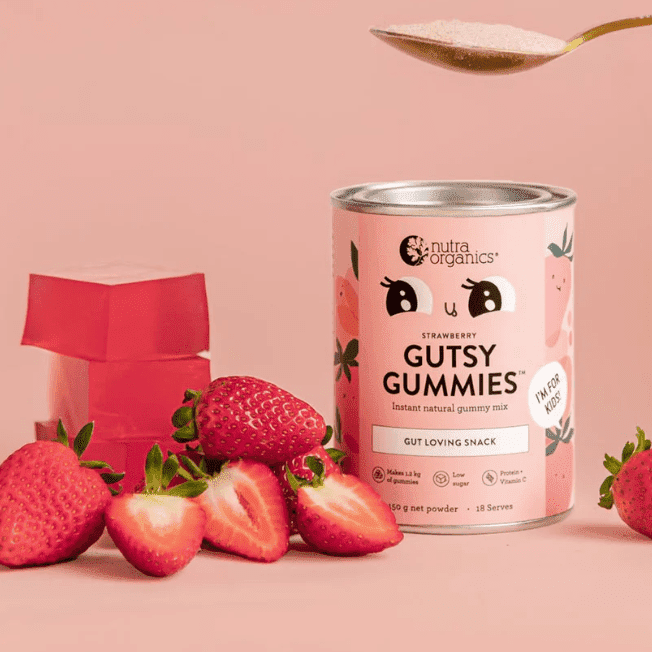 Nutra Organics Gutsy Gummies - Strawberry
