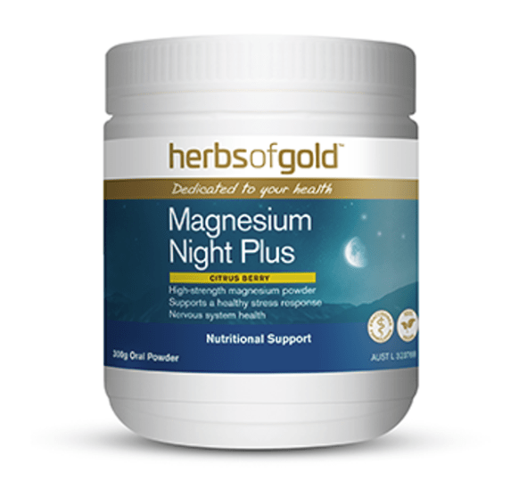 Herbs of Gold Magnesium Night Plus Citrus Berry Powder - 300G