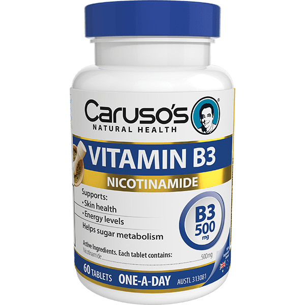 Caruso's Vitamin B3 Nicotinamide 500mg - 60 Tablets