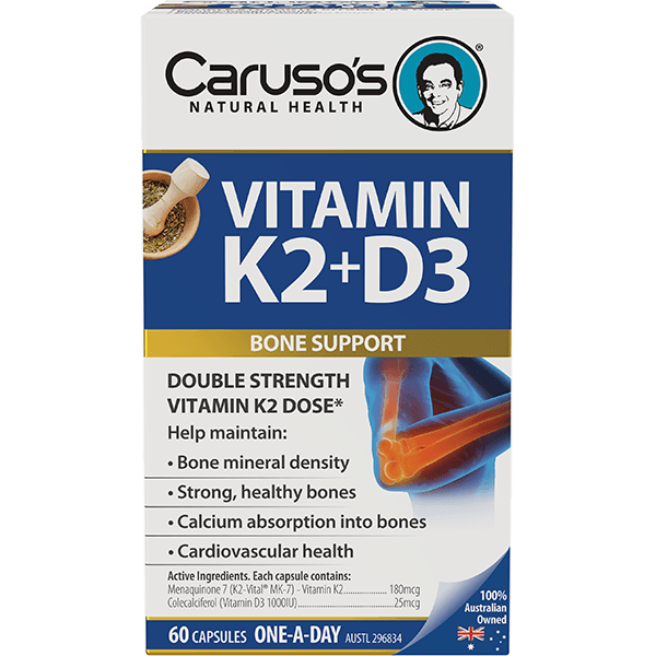 Caruso's Vitamin K2 + D3 - 60 Capsules
