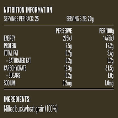 Lotus Buckwheat Flour Organic 500g